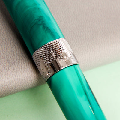 Pineider Avatar UR Forest Green Ballpoint Pen Engravings