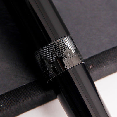 Pineider Avatar UR Glossy Black Rollerball Pen Engravings