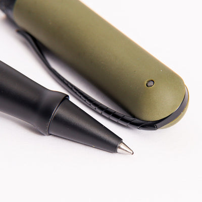Pineider Avatar UR Matte Military Green Rollerball Pen Grip Section