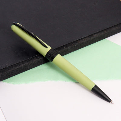 Pineider Avatar UR Matte Mint Ballpoint Pen Black Trim