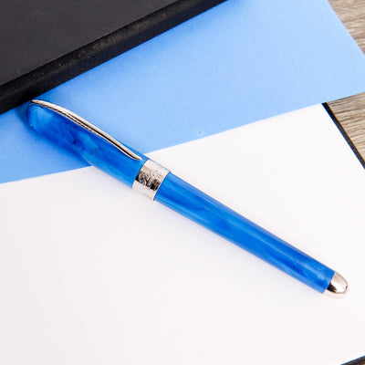 Pineider Avatar UR Neptune Blue Rollerball Pen Capped