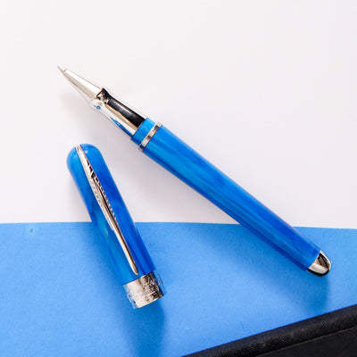 Pineider Avatar UR Neptune Blue Rollerball Pen Turquoise