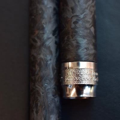 Pineider Mystery Filler Forged Carbon Fountain Pen