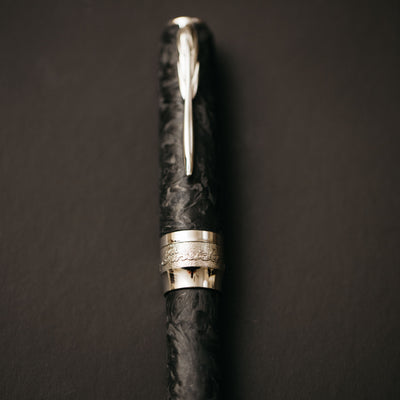 Pineider Mystery Filler Forged Carbon Fountain Pen