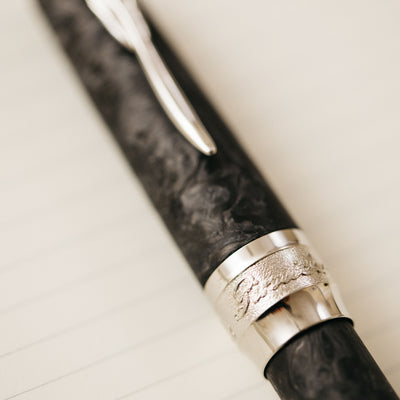 Pineider Mystery Filler Forged Carbon Fountain Pen
