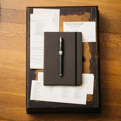 Pineider Mystery Filler Forged Carbon Fountain Pen