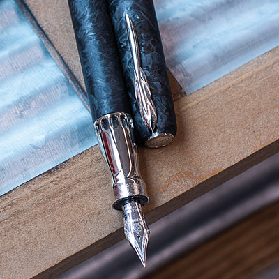 Pineider Mystery Filler Forged Carbon Fountain Pen