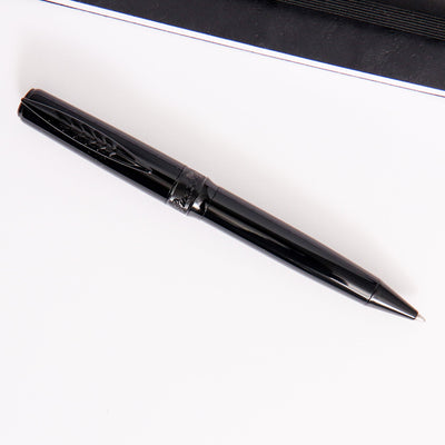 Pineider La Grande Bellezza Rocco Black with Black Trim Ballpoint Pen Blacked Out