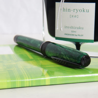 Pineider La Grande Bellezza Rocco Green Fountain Pen Logo