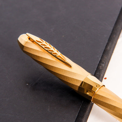 Pineider Matrix Gold Fountain Pen Feather Clip