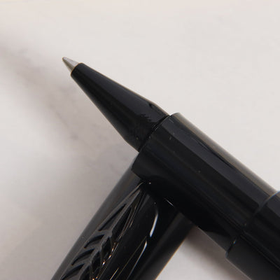 Pineider Modern Times All Black Rollerball Pen Tip
