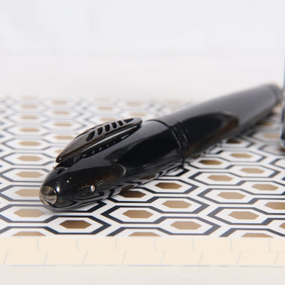 Pineider Modern Times All Black Rollerball Pen Triangular Shape