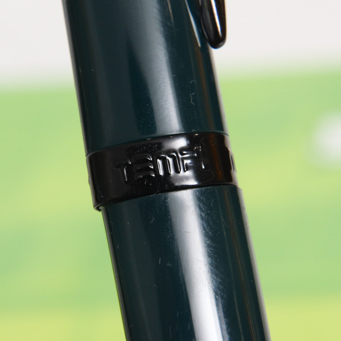 Pineider Modern Times British Racing Green & Black Ballpoint Pen Center Band