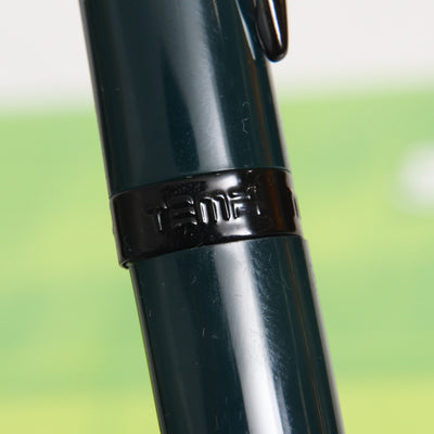 Pineider Modern Times British Racing Green & Black Ballpoint Pen Center Band