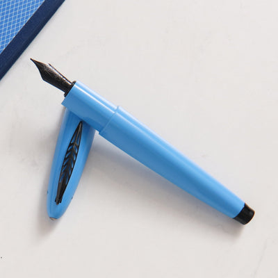 Pineider Modern Times France Racing Blue & Black Fountain Pen