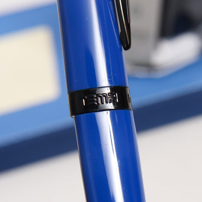 Pineider Modern Times Ocean Blue & Black Ballpoint Pen Center Band