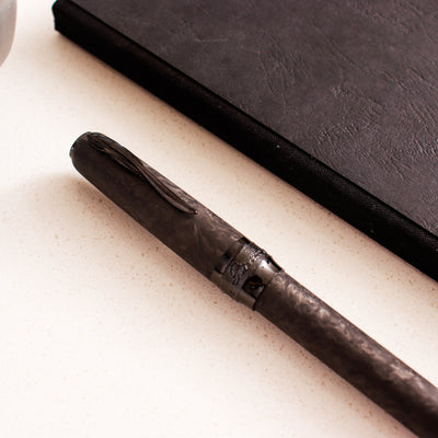 Pineider Mystery Filler Forged Carbon Black Fountain Pen