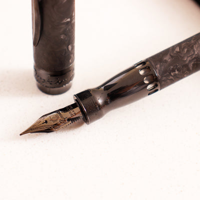 Pineider Mystery Filler Forged Carbon Black Fountain Pen