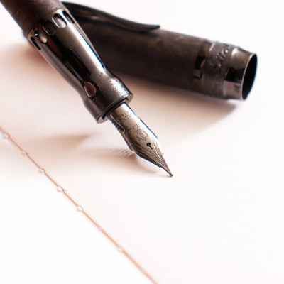Pineider Mystery Filler Forged Carbon Black Fountain Pen