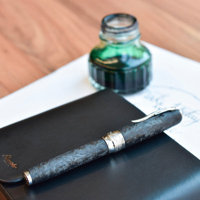 Pineider Mystery Filler Forged Carbon Fountain Pen
