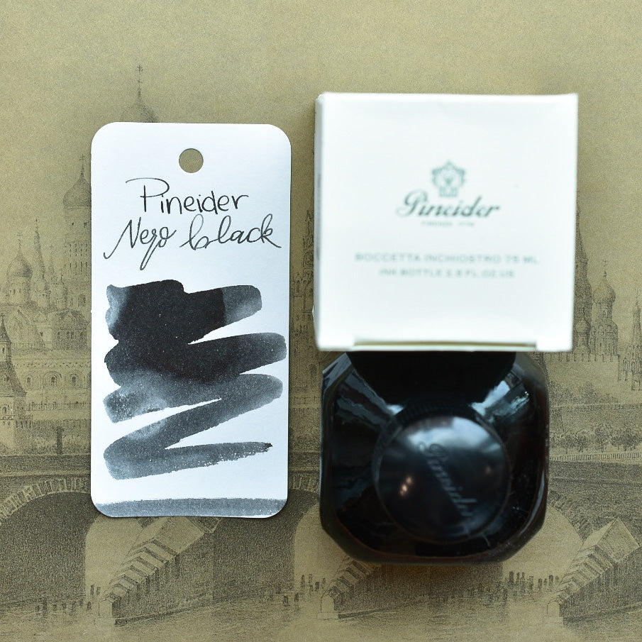 Pineider Nero Black Ink Bottle