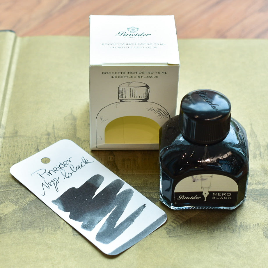 Pineider Nero Black Ink Bottle