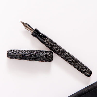 Pineider Psycho Black with Black Trim Fountain Pen Limited Edition