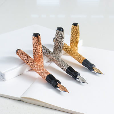 Pineider Psycho 18k Solid Gold Fountain Pen Set - 1/1 Piece Unique