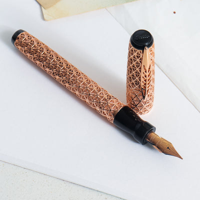 Pineider Psycho 18k Solid Gold Fountain Pen Set - 1/1 Piece Unique