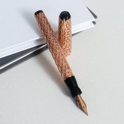 Pineider Psycho 18k Solid Gold Fountain Pen Set - 1/1 Piece Unique