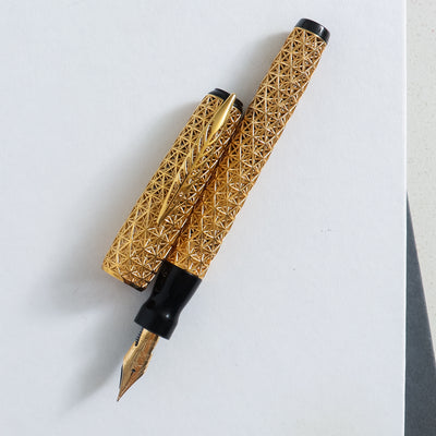 Pineider Psycho 18k Solid Gold Fountain Pen Set - 1/1 Piece Unique