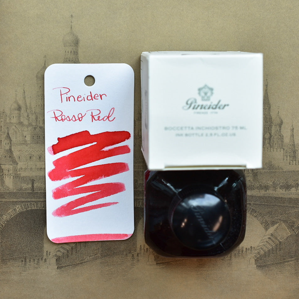 Pineider Rosso Red Ink Bottle