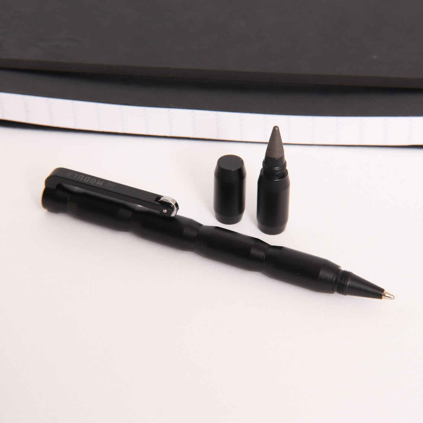 Pininfarina Forever Modula Black Ballpoint Pen Dual Tips