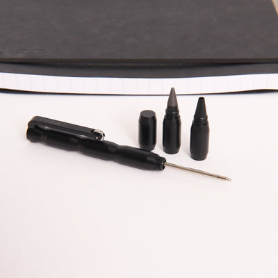 Pininfarina Forever Modula Black Ballpoint Pen Replacable Ballpoint Tip