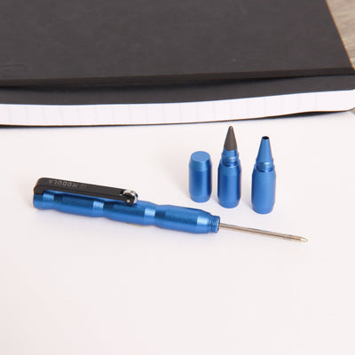 Pininfarina Forever Modula Blue Ballpoint Pen Replacable Ballpoint Tip