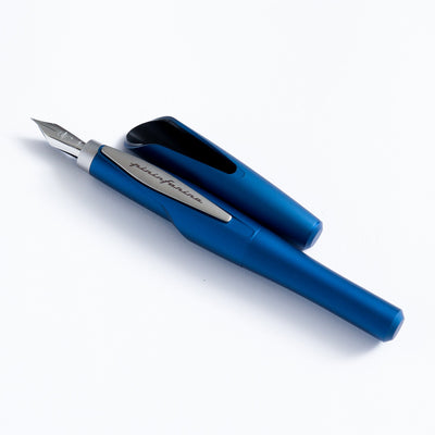 Pininfarina Novanta Blue Fountain Pen Uncapped