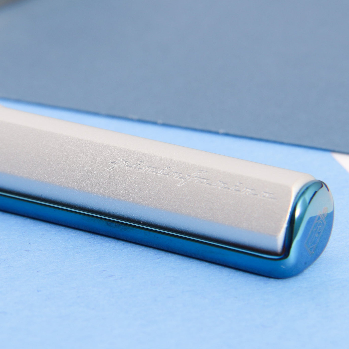 Pininfarina PF One Silver & Blue Ballpoint Pen Engraving