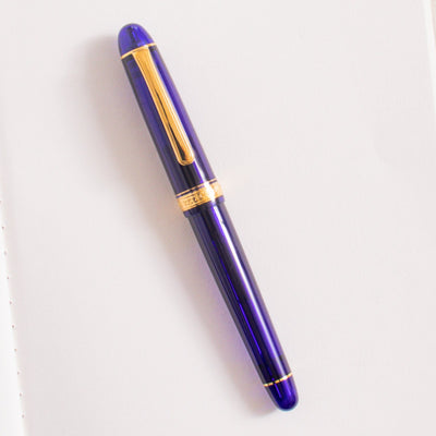 Platinum 3776 Century Chartres Blue & Gold Fountain Pen