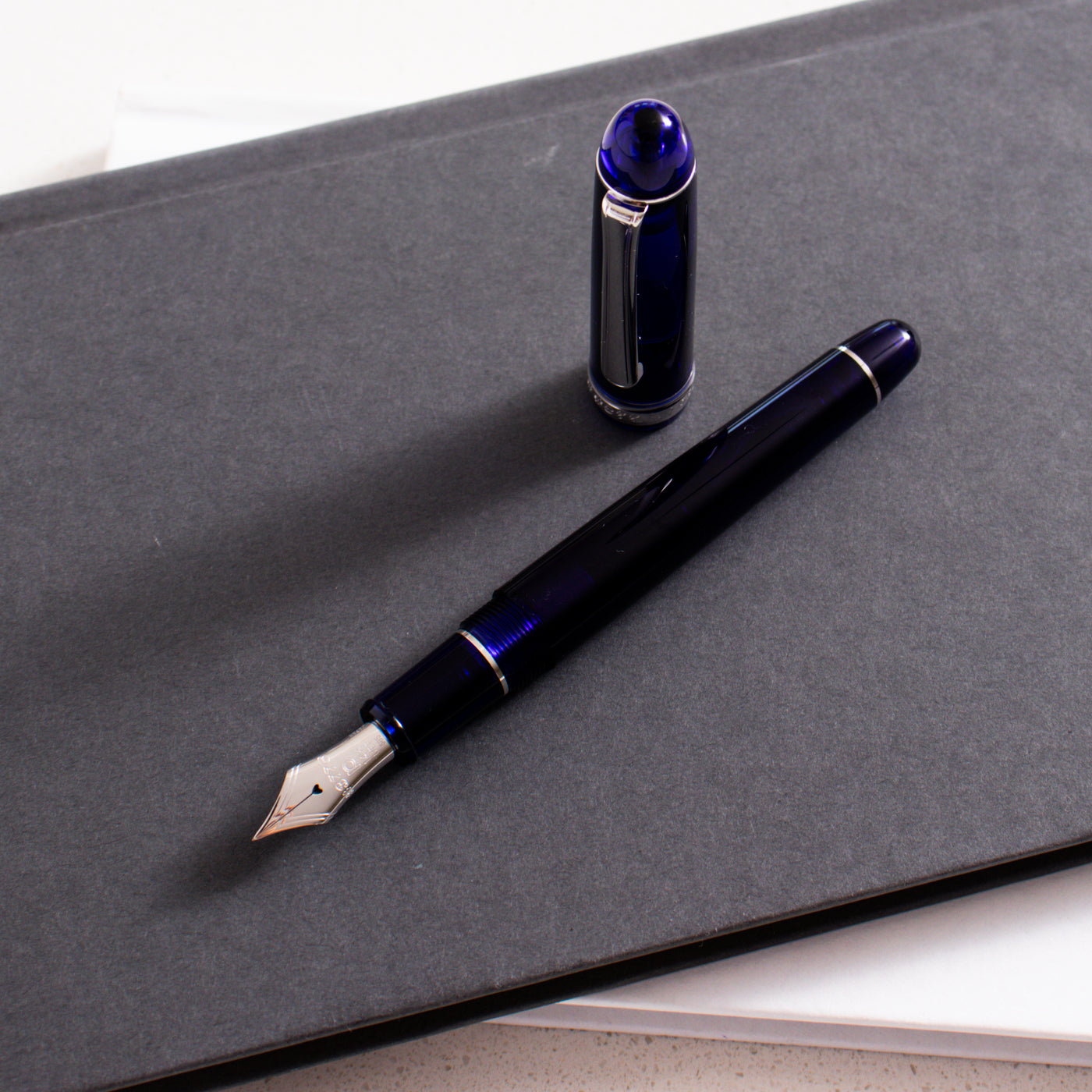 Platinum 3776 Century Chartres Blue & Rhodium Fountain Pen