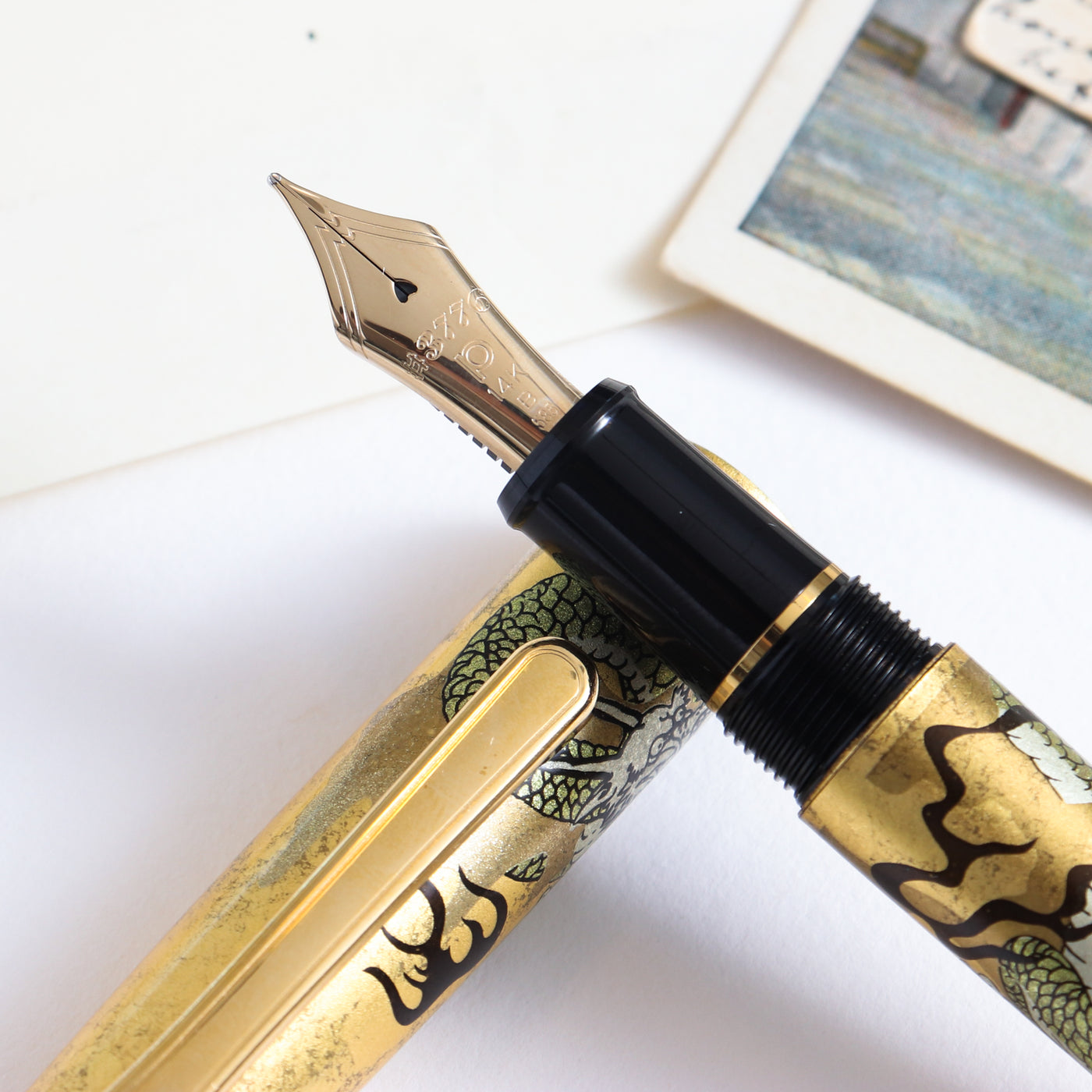 Platinum 3776 Kanazawa Haku Ascending Dragon Fountain Pen