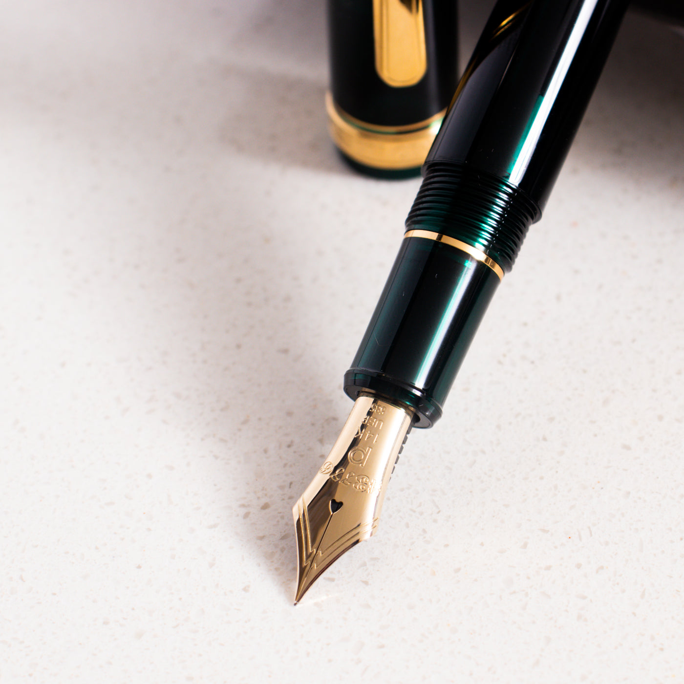 Platinum 3776 Century Laurel Green & Gold Fountain Pen