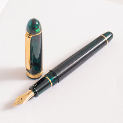 Platinum 3776 Century Laurel Green & Gold Fountain Pen