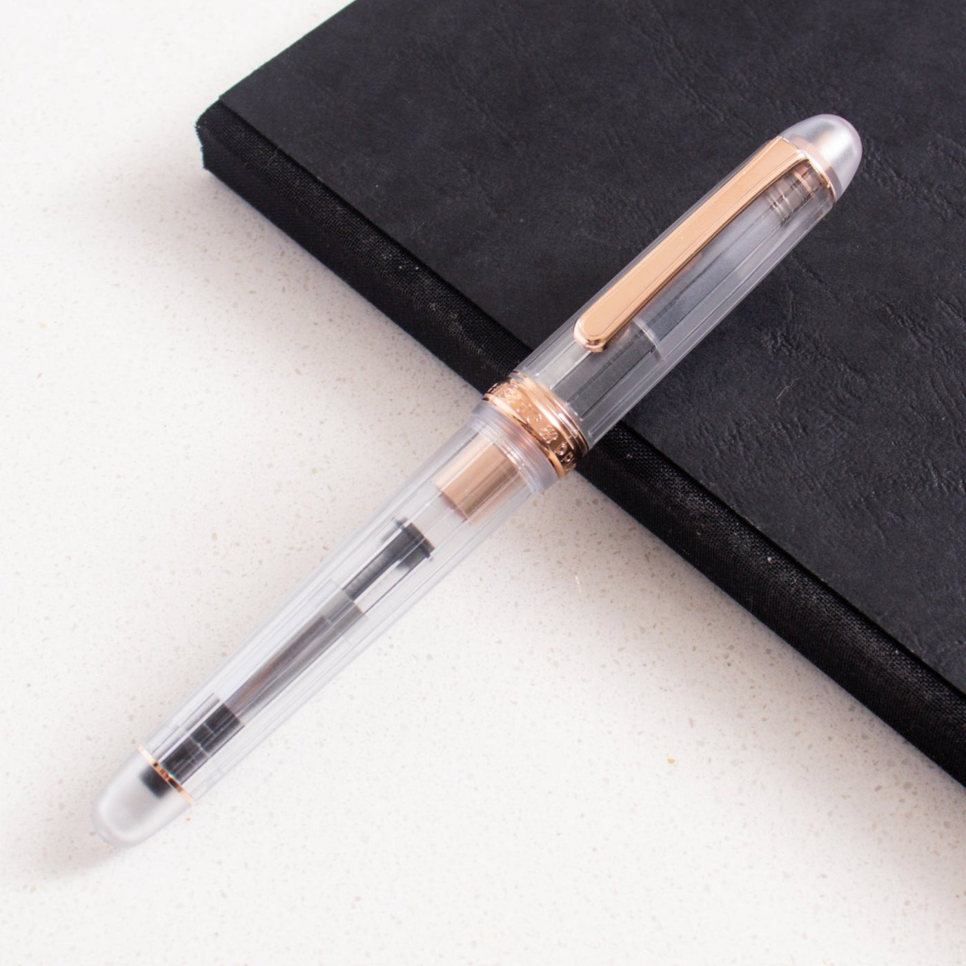 Platinum 3776 Century Nice Transparent Rose Gold Fountain Pen