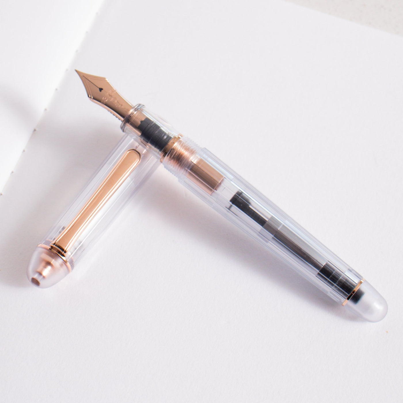 Platinum 3776 Century Nice Transparent Rose Gold Fountain Pen