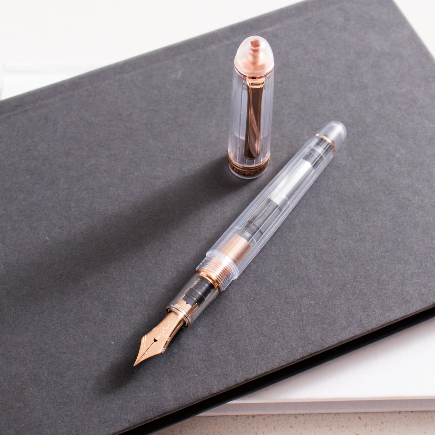 Platinum 3776 Century Nice Transparent Rose Gold Fountain Pen