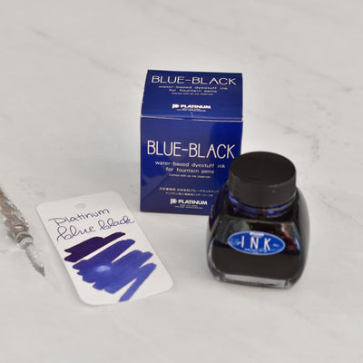 Platinum Blue Black Ink Bottle