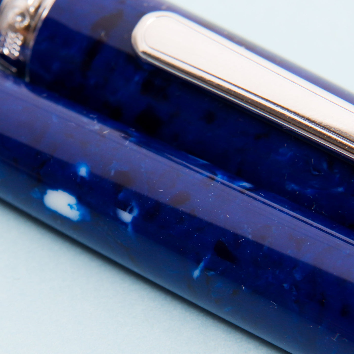 Platinum Century 3776 Midnight Ocean Celluloid Fountain Pen Blue Celluloid Details