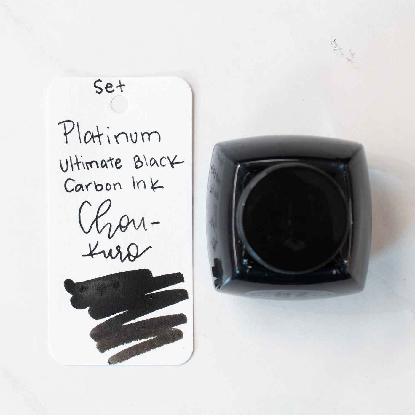 Platinum Chou-Kuro Ultimate Black Carbon Ink Set 60mL Glass Bottle