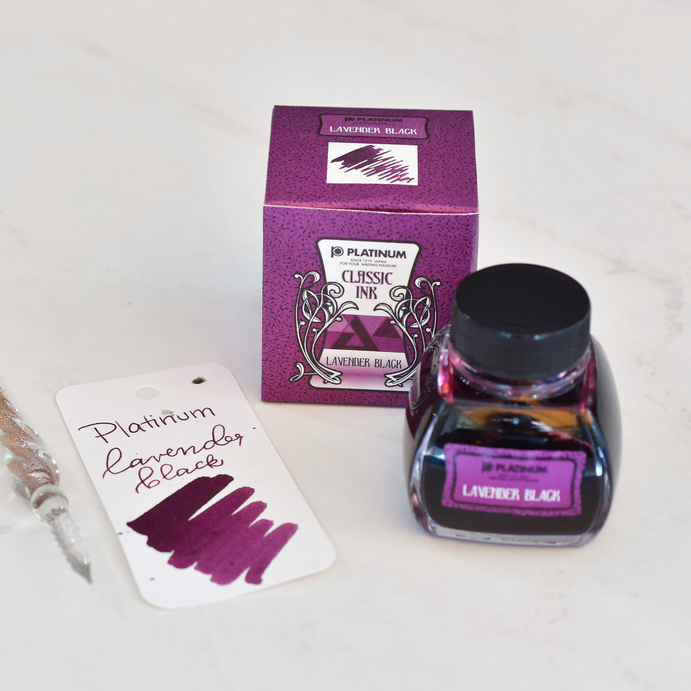 Platinum Classic Lavender Black Ink Bottle