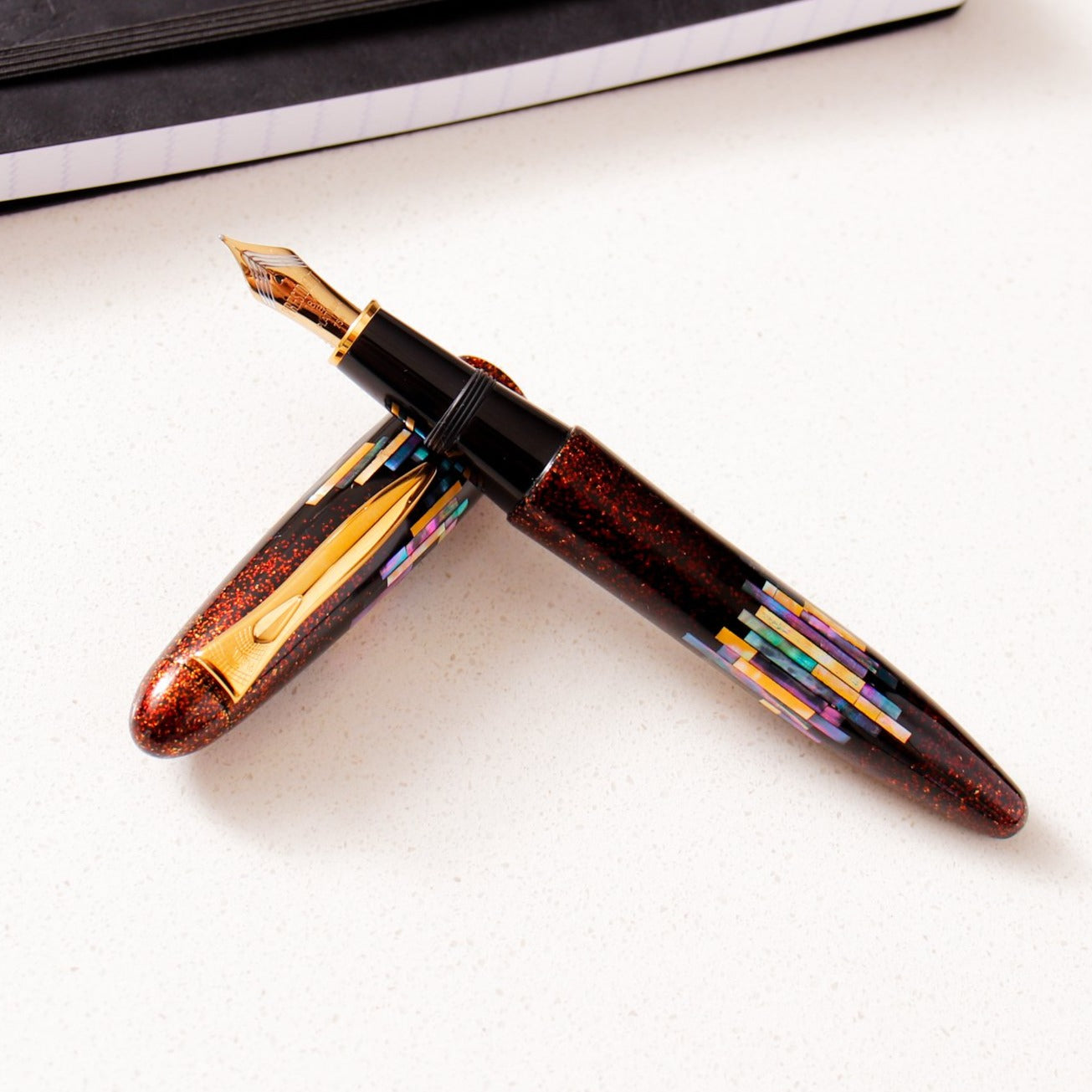 Platinum Izumo Aurora Raden Maki-e Fountain Pen